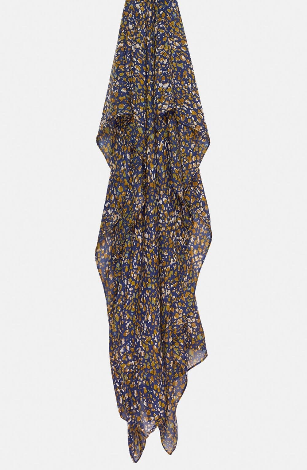 Blueprint Patterned Scarf