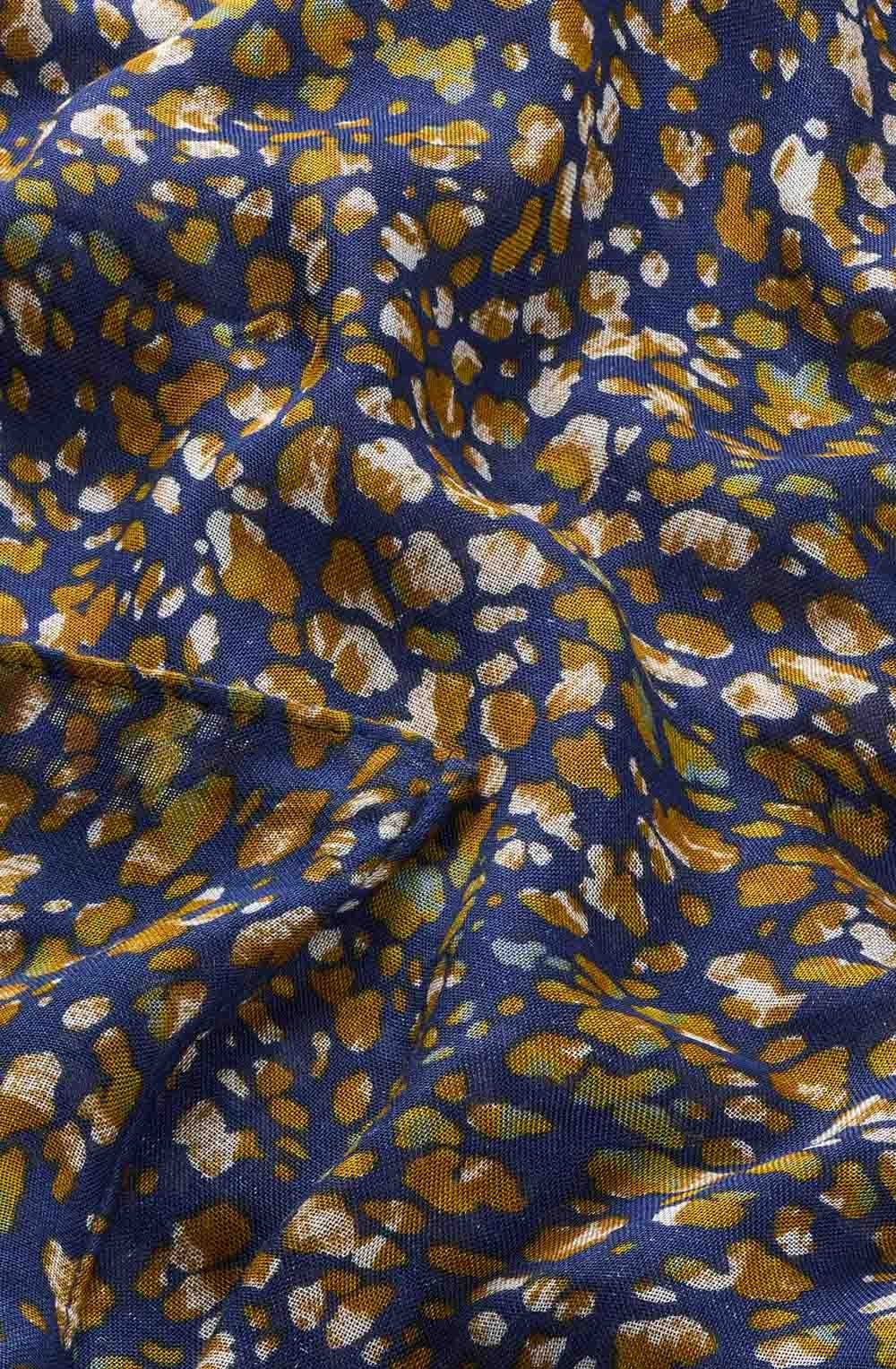 Blueprint Patterned Scarf
