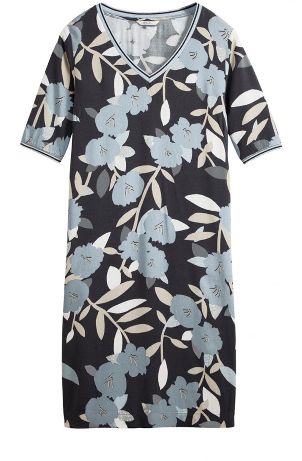 Bold Floral Print Dress