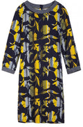 Bold Floral Print Shift Dress