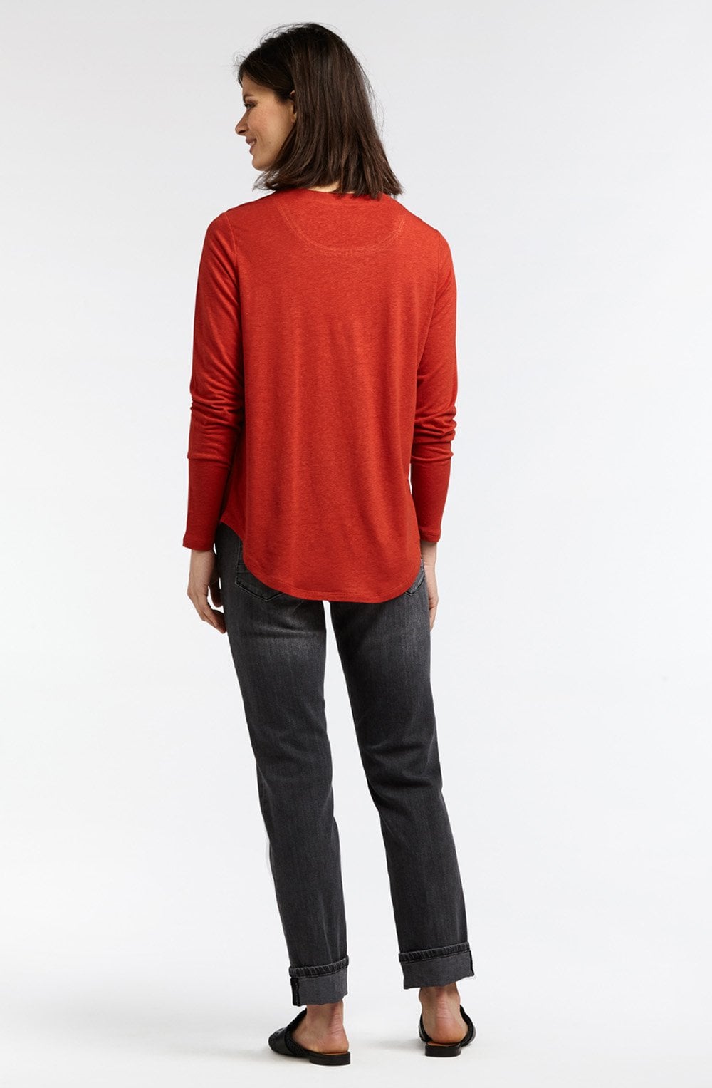 Burnt Red Jersey Top