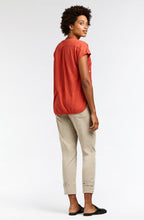 Burnt Red Tiger Print T Shirt