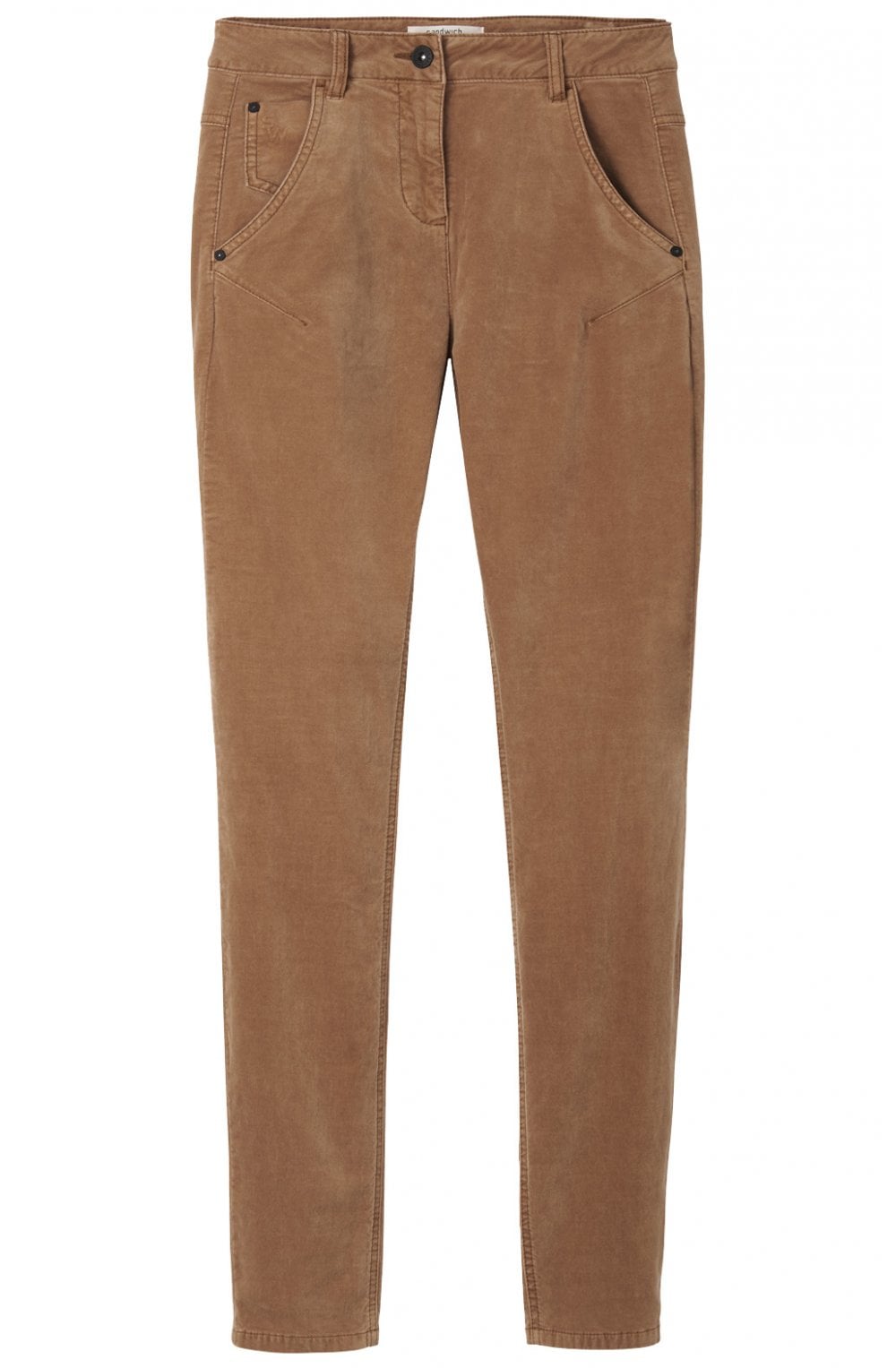 Camel Fine Velvet Trousers
