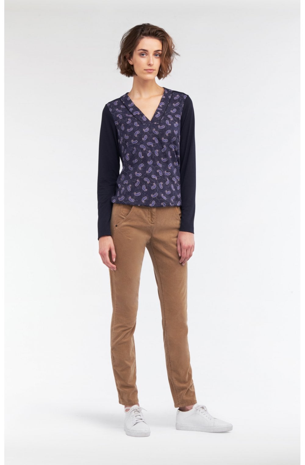 Camel Fine Velvet Trousers