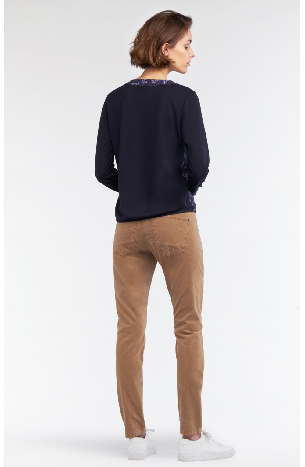Camel Fine Velvet Trousers