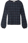 Check Textured Knit Jumper