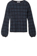 Check Textured Knit Jumper