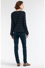 Check Textured Knit Jumper