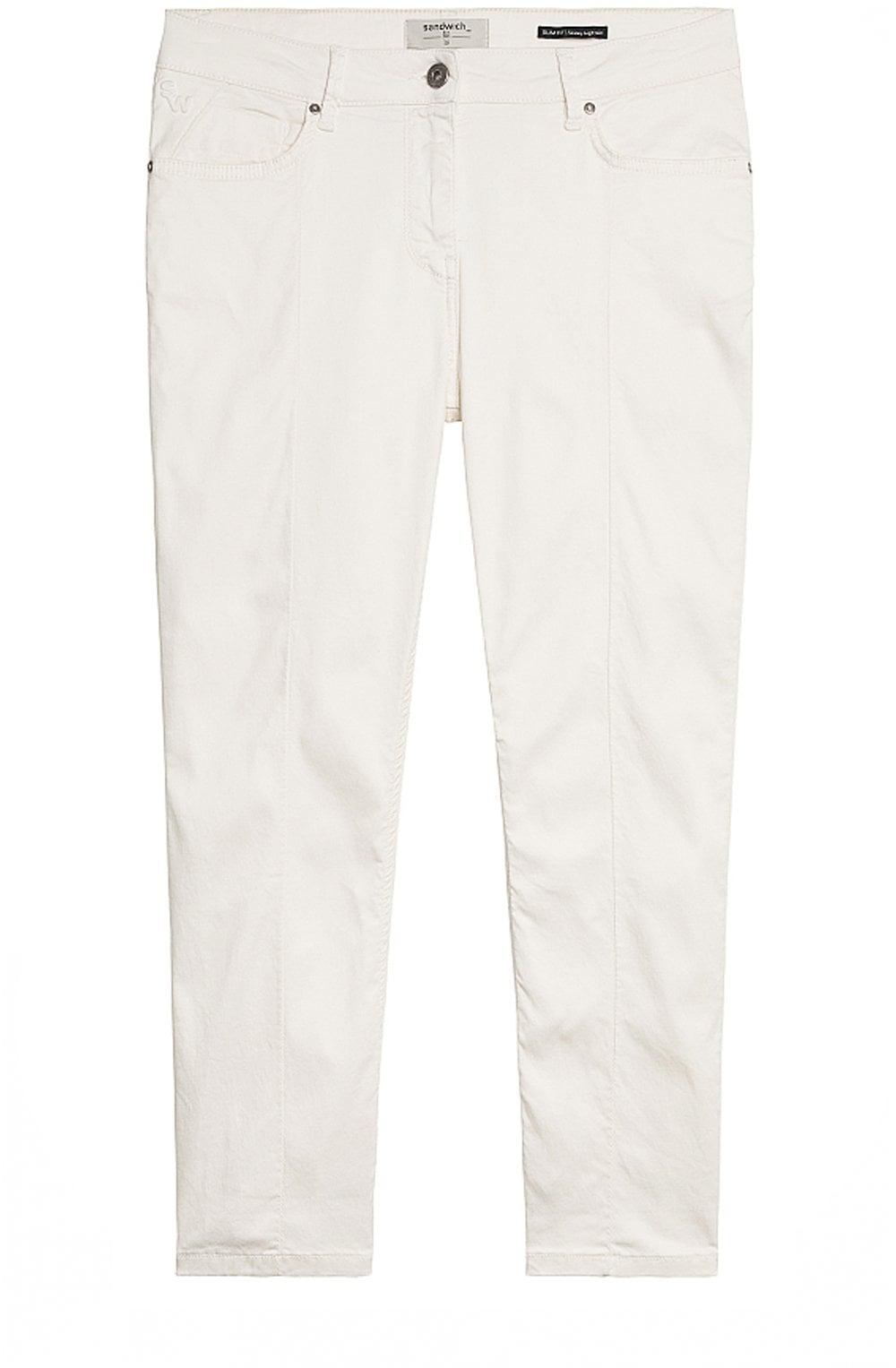 Cloud Dancer Cropped Trousers