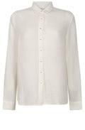 Cloud Dancer Muslin Blouse with Collar