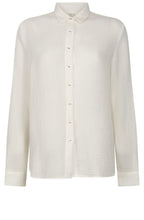 Cloud Dancer Muslin Blouse with Collar