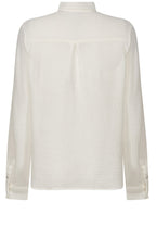 Cloud Dancer Muslin Blouse with Collar
