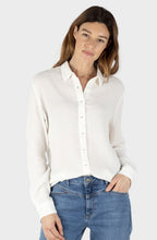 Cloud Dancer Muslin Blouse with Collar