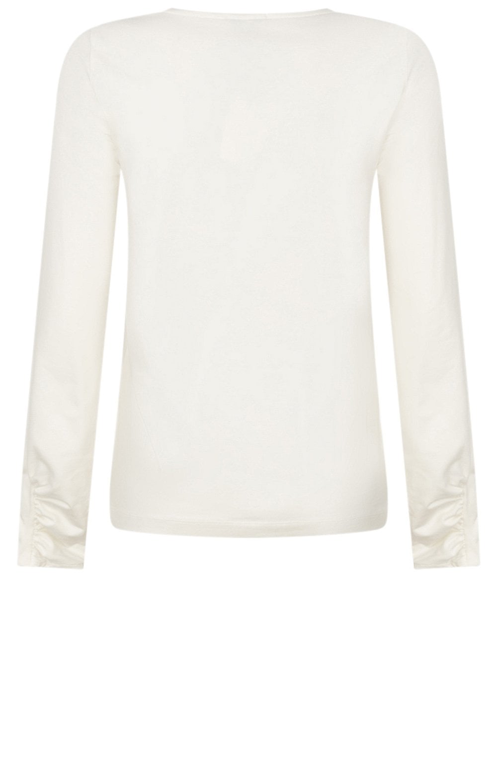 Cloud Dancer Ruched Cuff Top