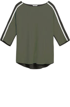 Contrasting Khaki Blouse