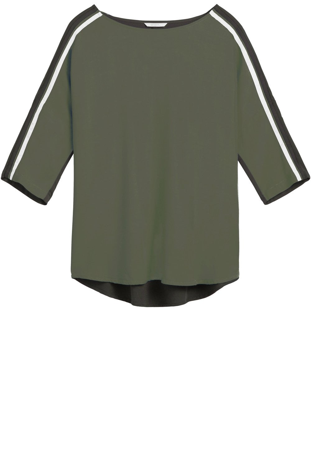 Contrasting Khaki Blouse