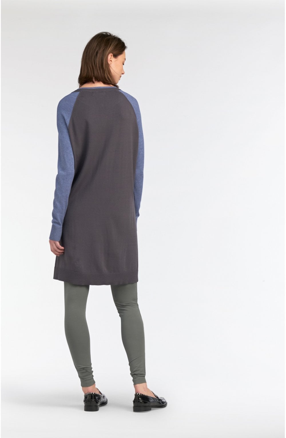 Contrasting Knit Tunic