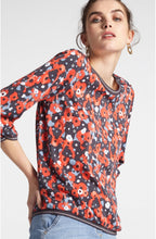 Coral Bold Print Blouse