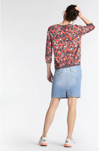 Coral Bold Print Blouse