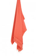 Coral Crinkle Effect Scarf