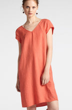 Coral Linen Dress