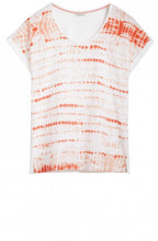 Coral Tie Dye Effect T Shirt