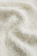 Cream Fluffy Knit Jumper