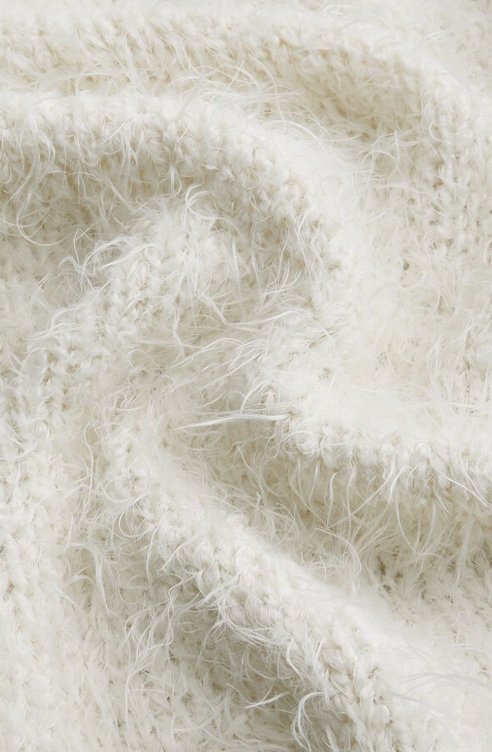Cream Fluffy Knit Jumper