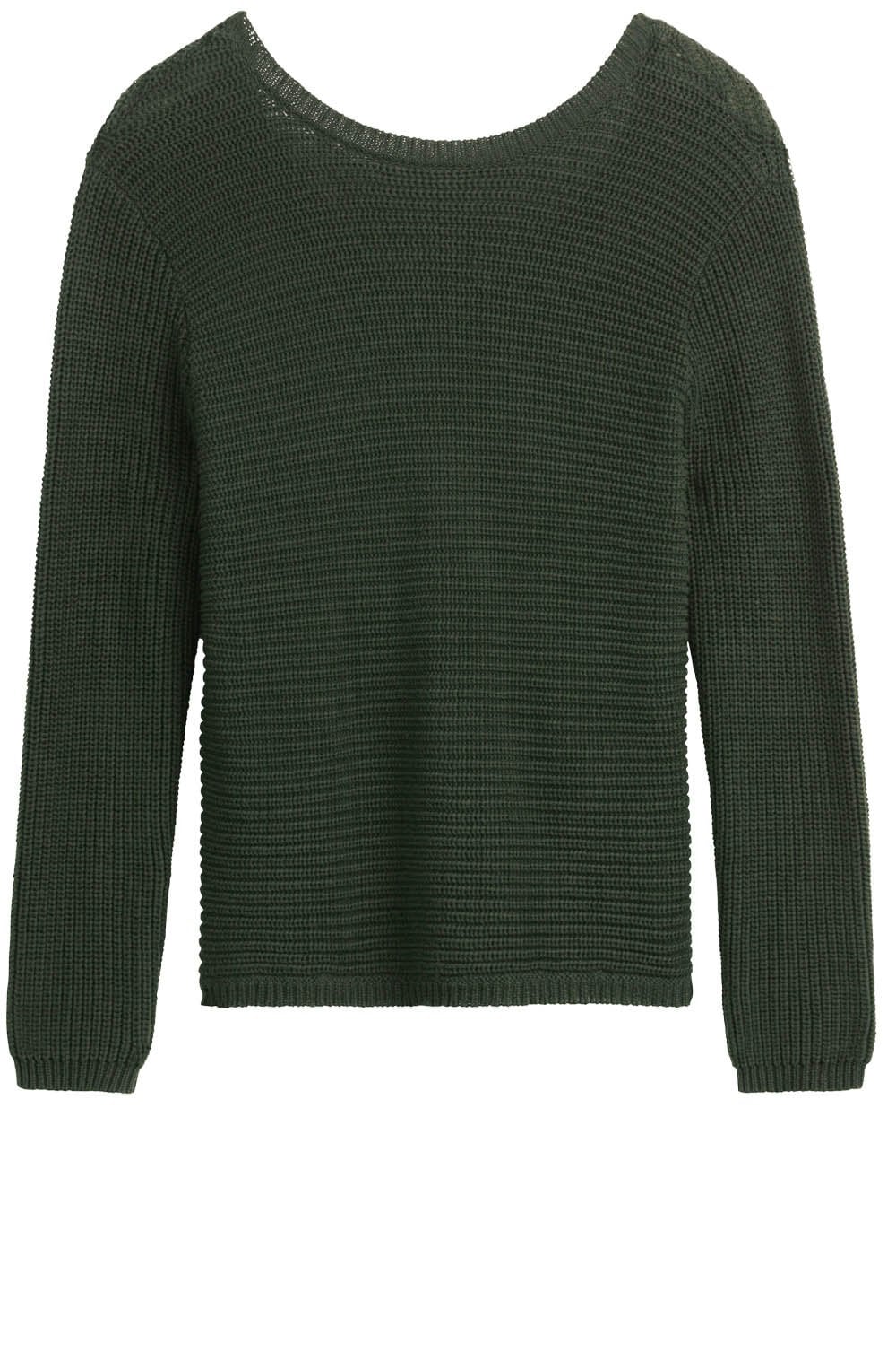 Dark Olive Chunky Knit Sweater