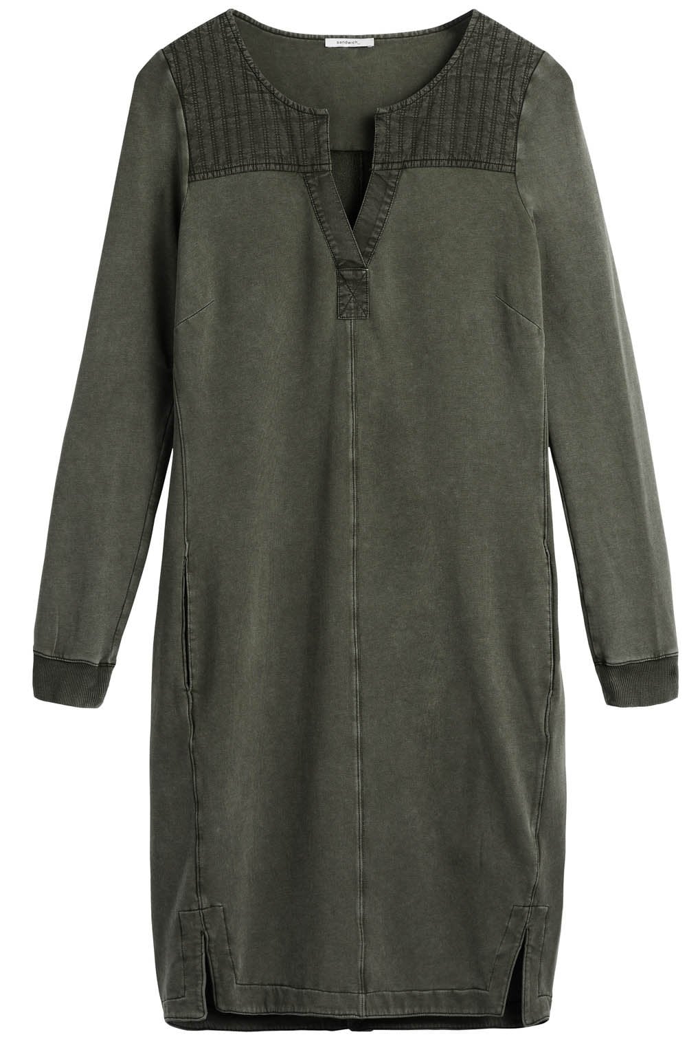 Dark Olive Jersey Dress