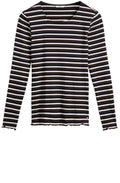 Dark Olive Striped Top