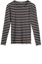 Dark Olive Striped Top