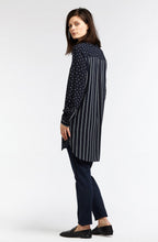 Dark Sapphire Contrasting Print Shirt