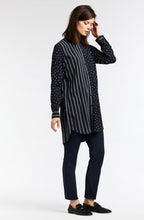 Dark Sapphire Contrasting Print Shirt