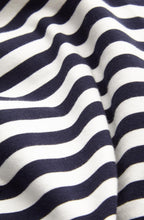 Dark Sapphire & White Striped Top