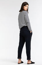 Dark Sapphire & White Striped Top