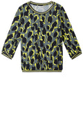Deep Jade Animal Print Blouse
