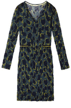 Deep Jade Crushed Patterned Dress