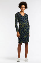 Deep Jade Crushed Patterned Dress