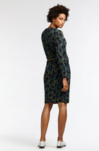 Deep Jade Crushed Patterned Dress