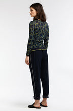 Deep Jade Crushed Patterned Top