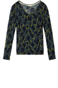 Deep Jade Crushed Patterned Top
