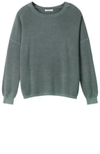 Deep Jade Ribbed Knit Sweater