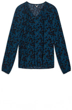 Deep Lagoon Animal Print Blouse