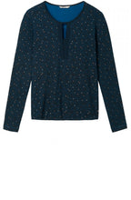 Deep Lagoon Patterned Top