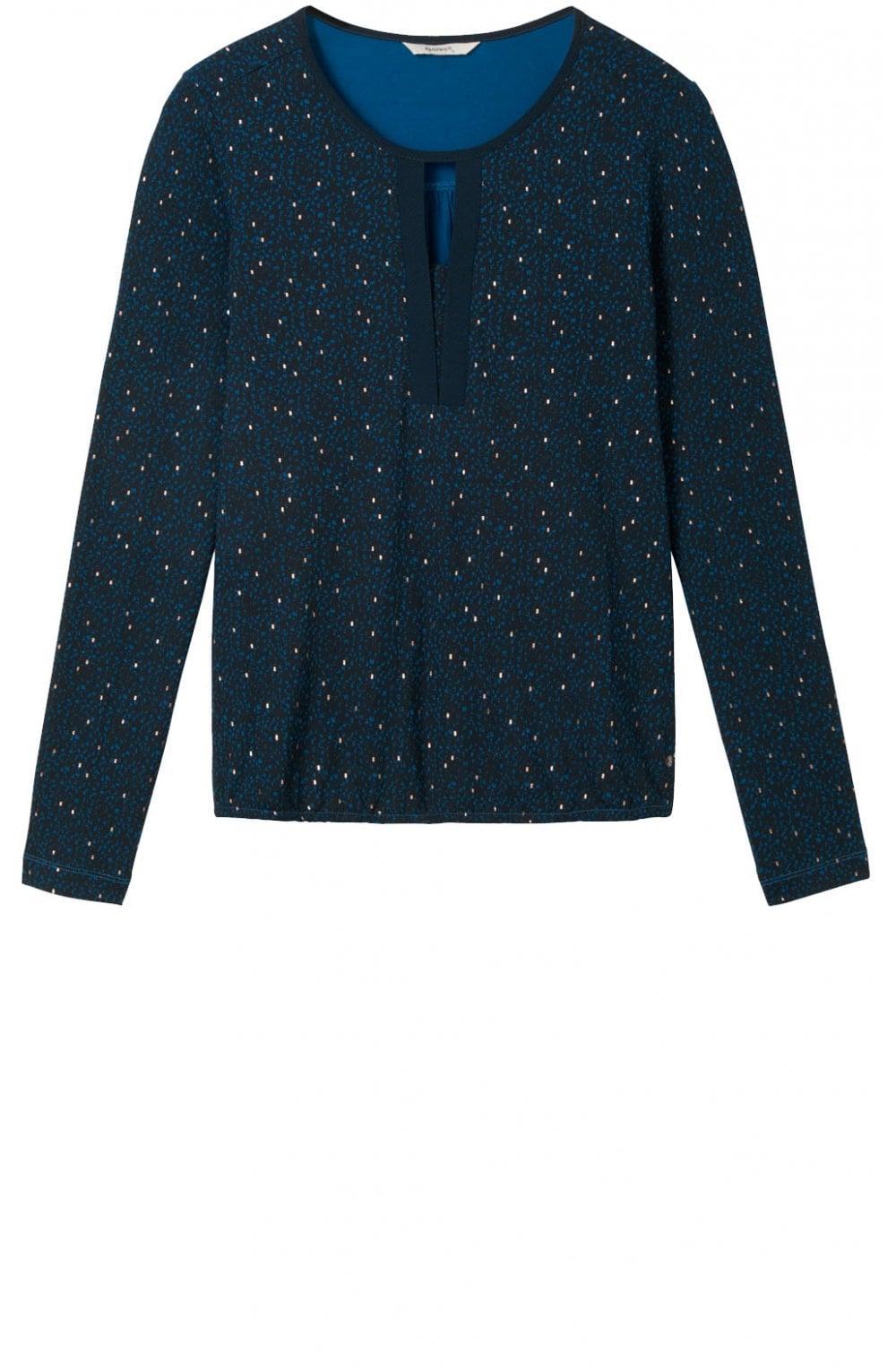 Deep Lagoon Patterned Top