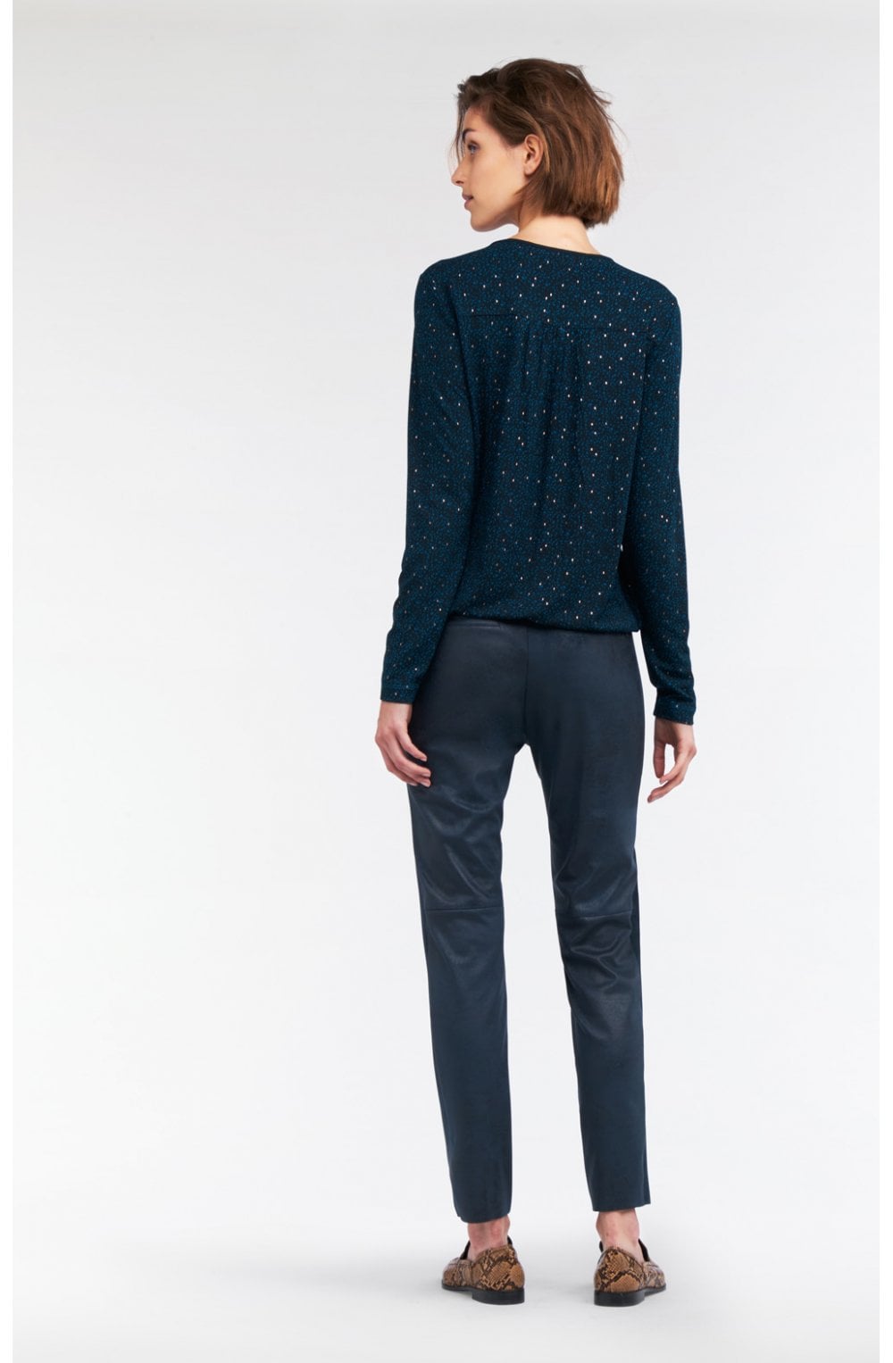 Deep Lagoon Patterned Top
