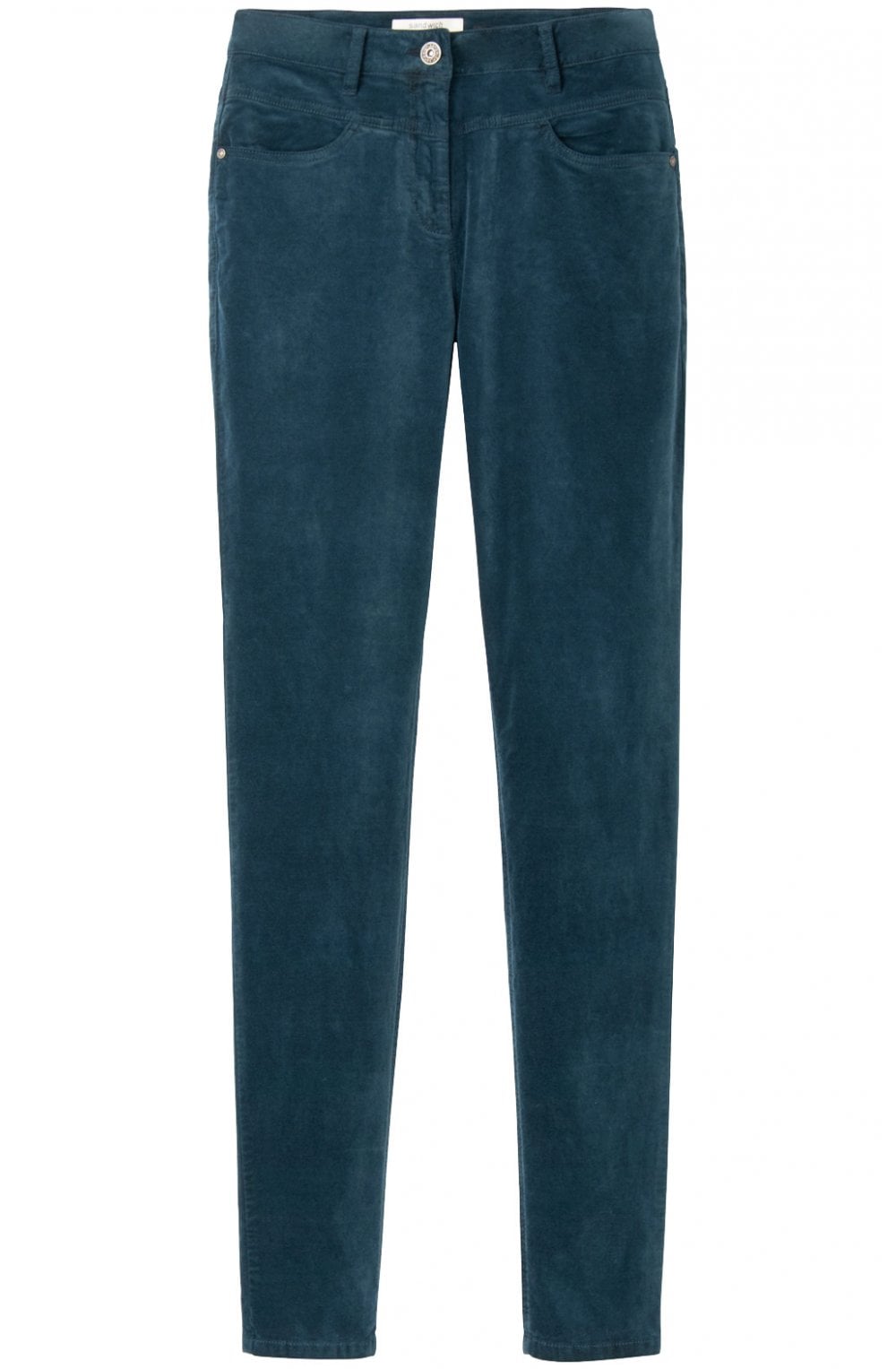 Deep Lagoon Velvet Trousers