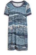 Deep Water Patterned Dress