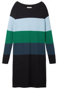 Emerald Colour Block Knit Dress